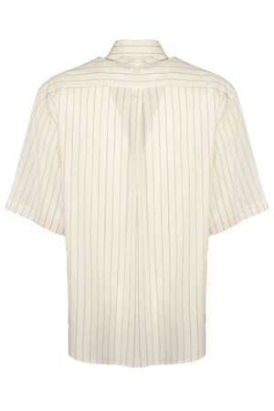 Short-sleeved viscose shirt in cream MAURO GRIFONI | G6AB0012ABF
